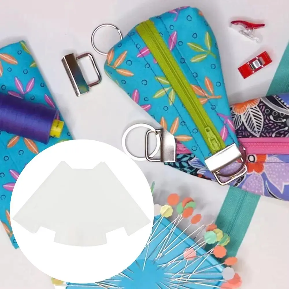 

Hot Patchwork DIY Craft Quilting Template Cute Bag Pattern Key Pouch Sewing Rulers Template Cutting Template Ruler