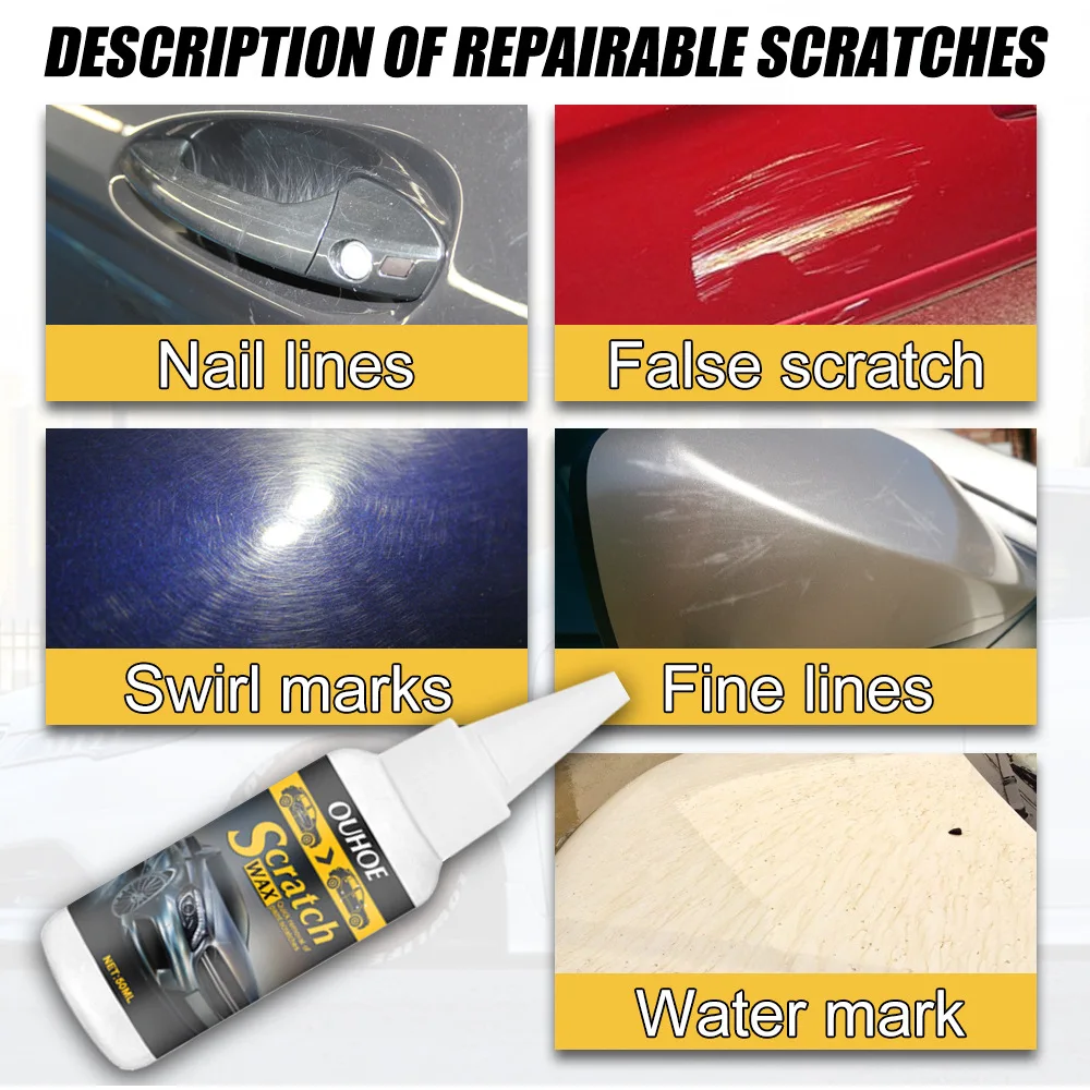 

Repair Agent Repair Fluid Protection Remover Slight Scratch Swirl Mark Tools 1PCS 30/50ML Car Paint Polish Wax