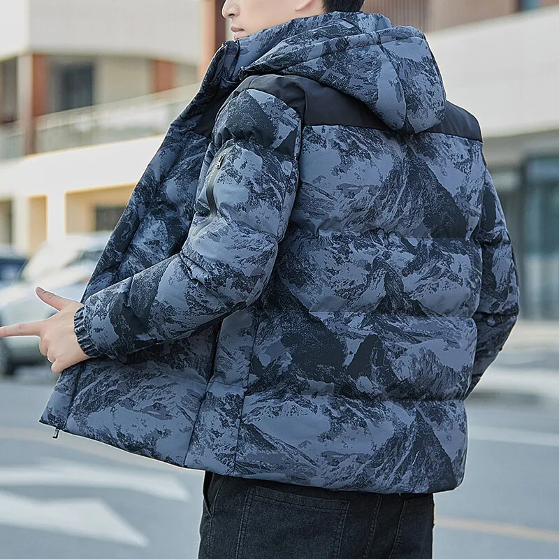 Cotton Coat for Men In Autumn and Winter Fashion Brand Cotton Jacket 2022 New Down Cotton Coat with Thick Down for Men In Winter