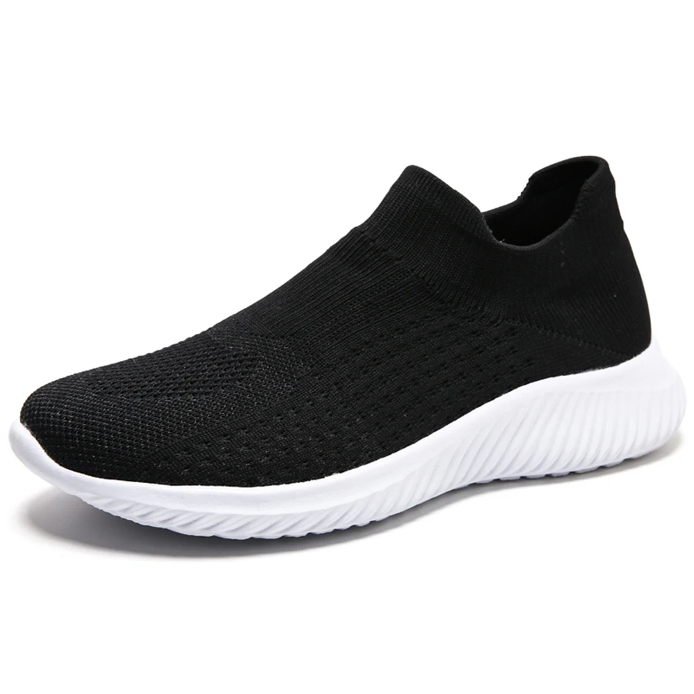 

Men's Socks Shoes Knitted Mesh Breathable Running Shoes Casual Jogging Fitness Shoes Ultralight Slip-On Vulcanized Shoes for Men