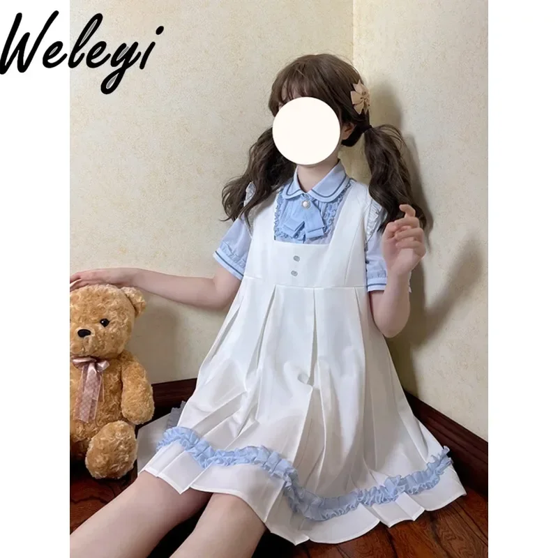 Униформа Jirai Kei платье Ropa De Mujer японская мода осенний новый студенческий стиль