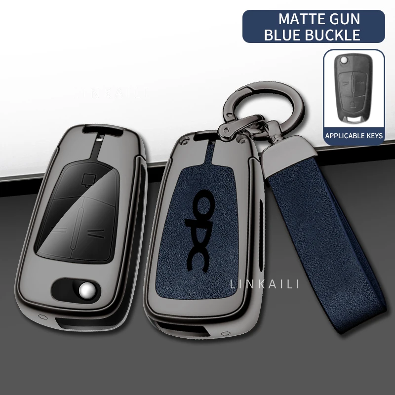 

Сумка для ключей из цинкового сплава, защитный чехол, подходит для Opel OPC, брелок из натуральной кожи, аксессуары для салона автомобиля