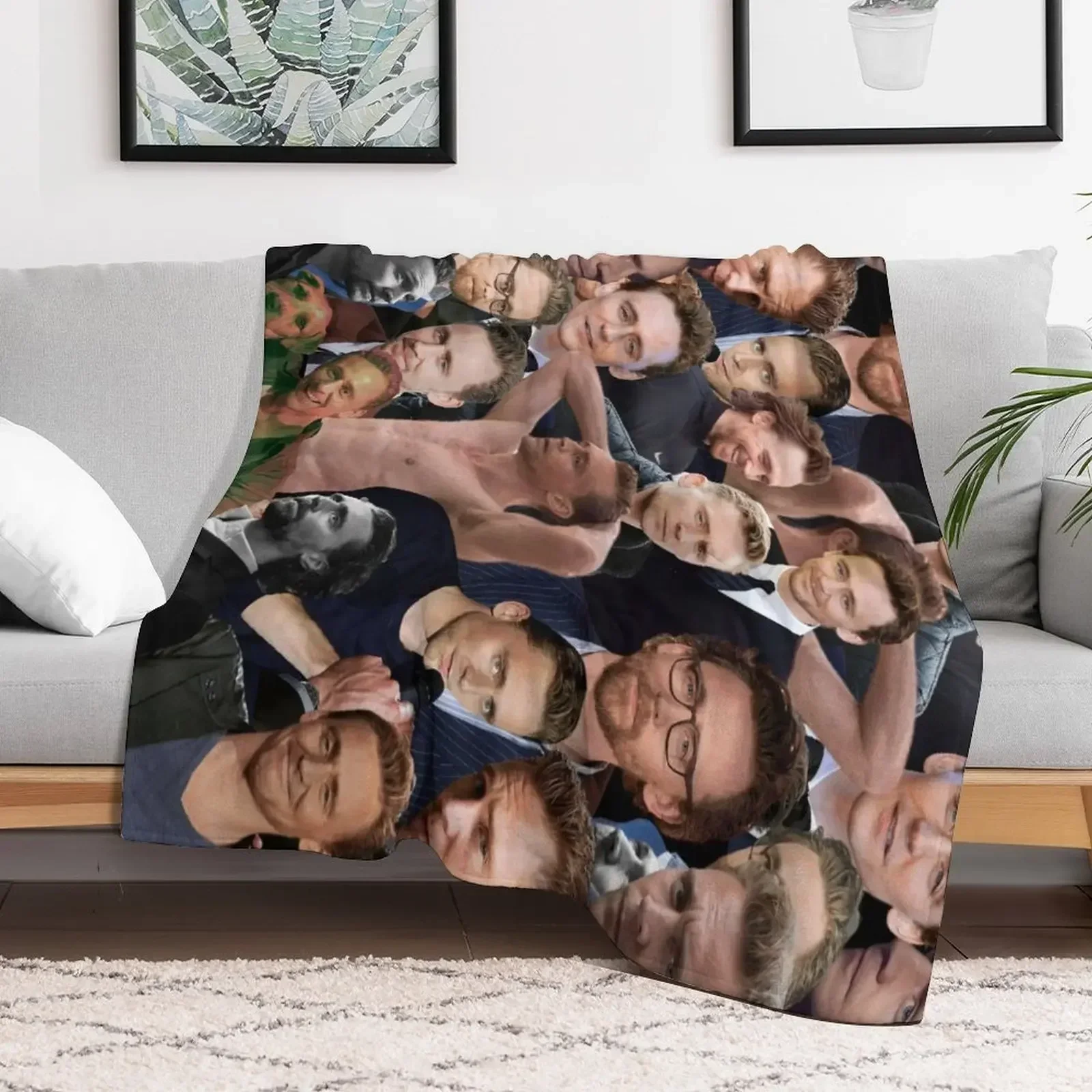 Фотоколлаж Тома Хидлстона пледы летние одеяла и мягкие большие