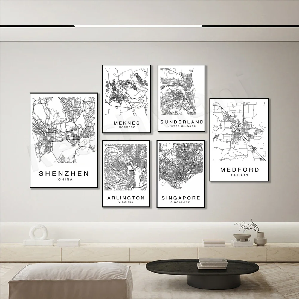 Улицы Арлингтона Вирджинии Медфорд Орегон Сан-Антонио Сиэтл Синдерленд Meknes