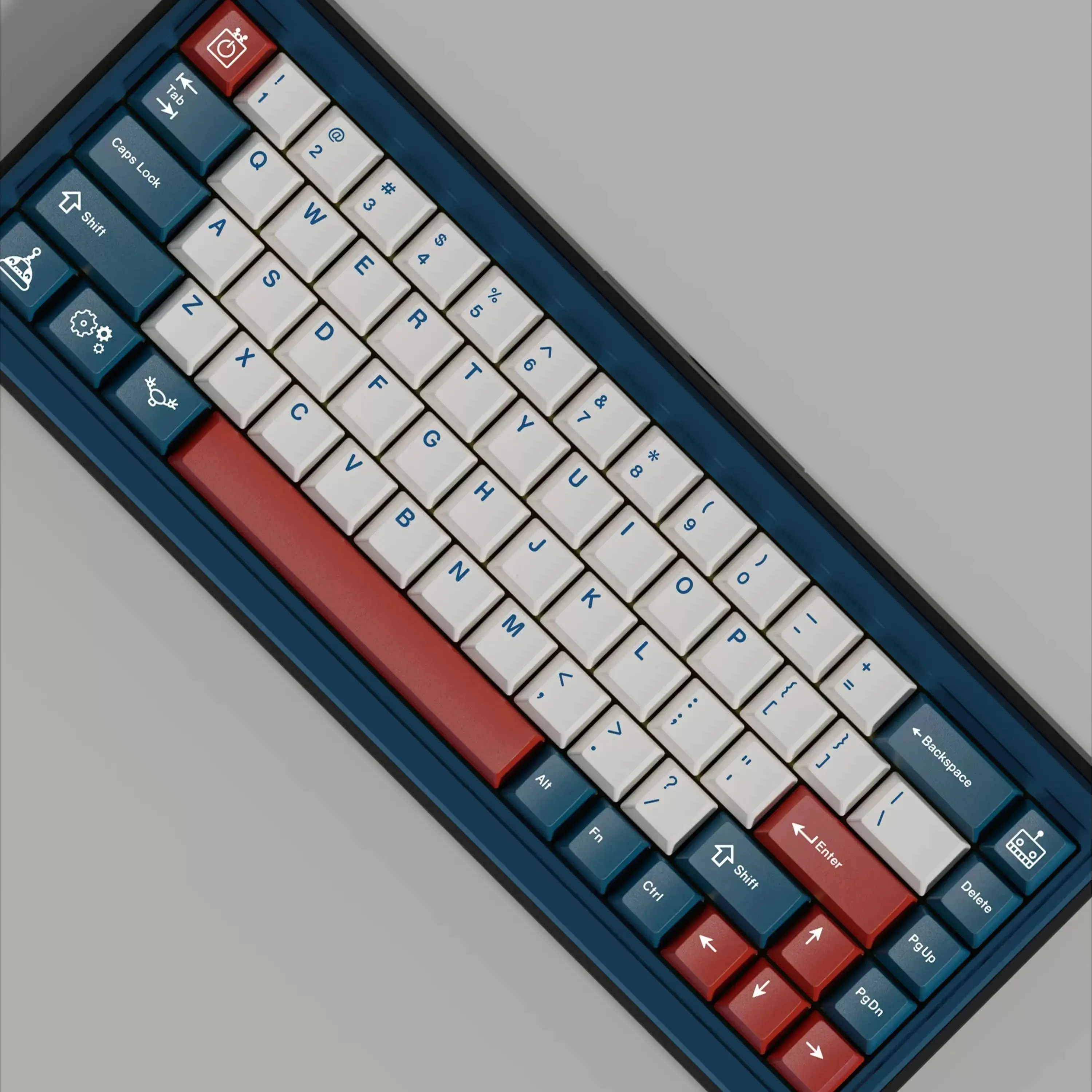 Набор клавишных колпачков PBT Azure Cherry Profile 5-сторонние колпачки для сублимационной