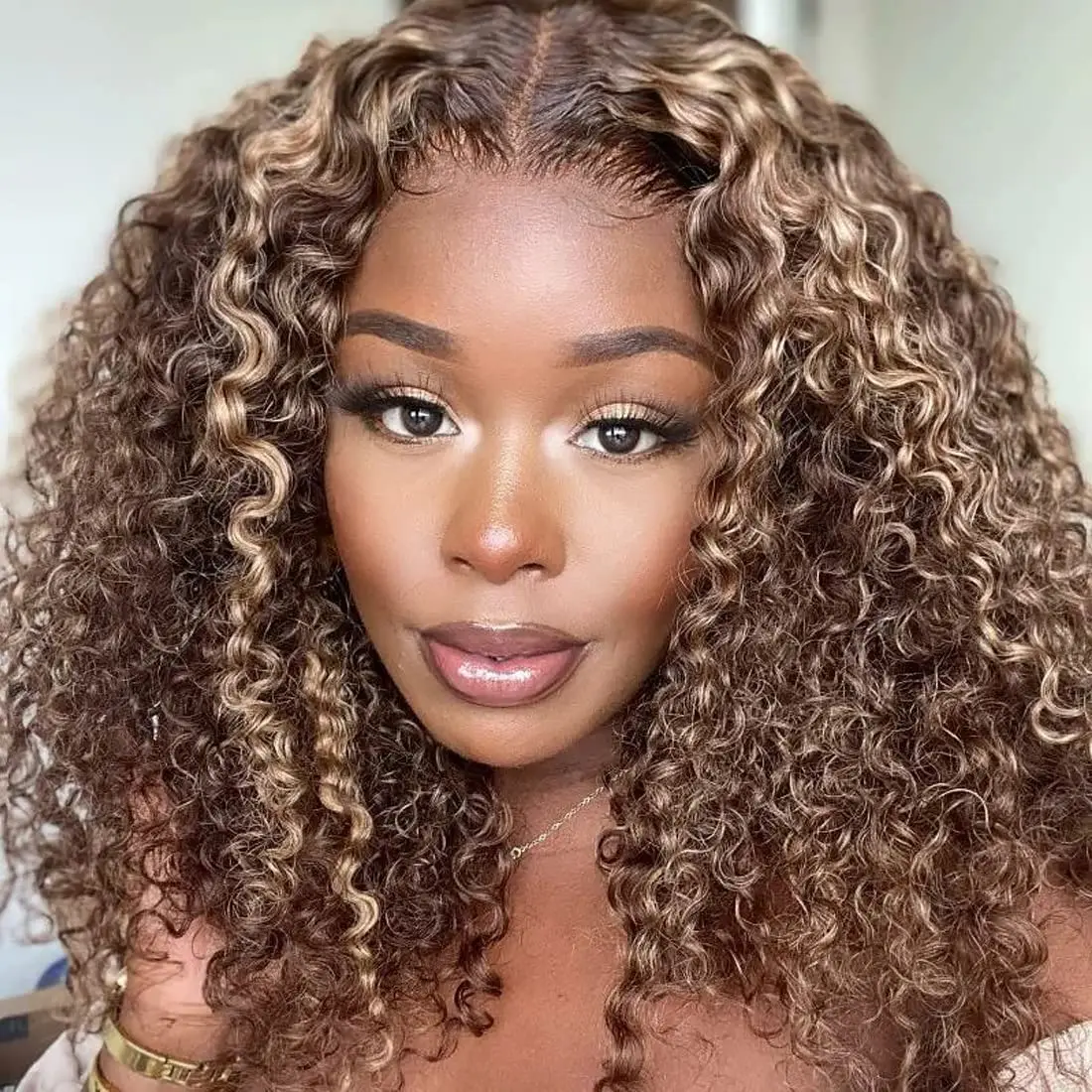 

Promotion Kinky Curly HD Lace 13x4 Human Hair 4x4 4x1 T Part Highlight Colored Brazilian Wigs 180% High Density Salon Lace Wig