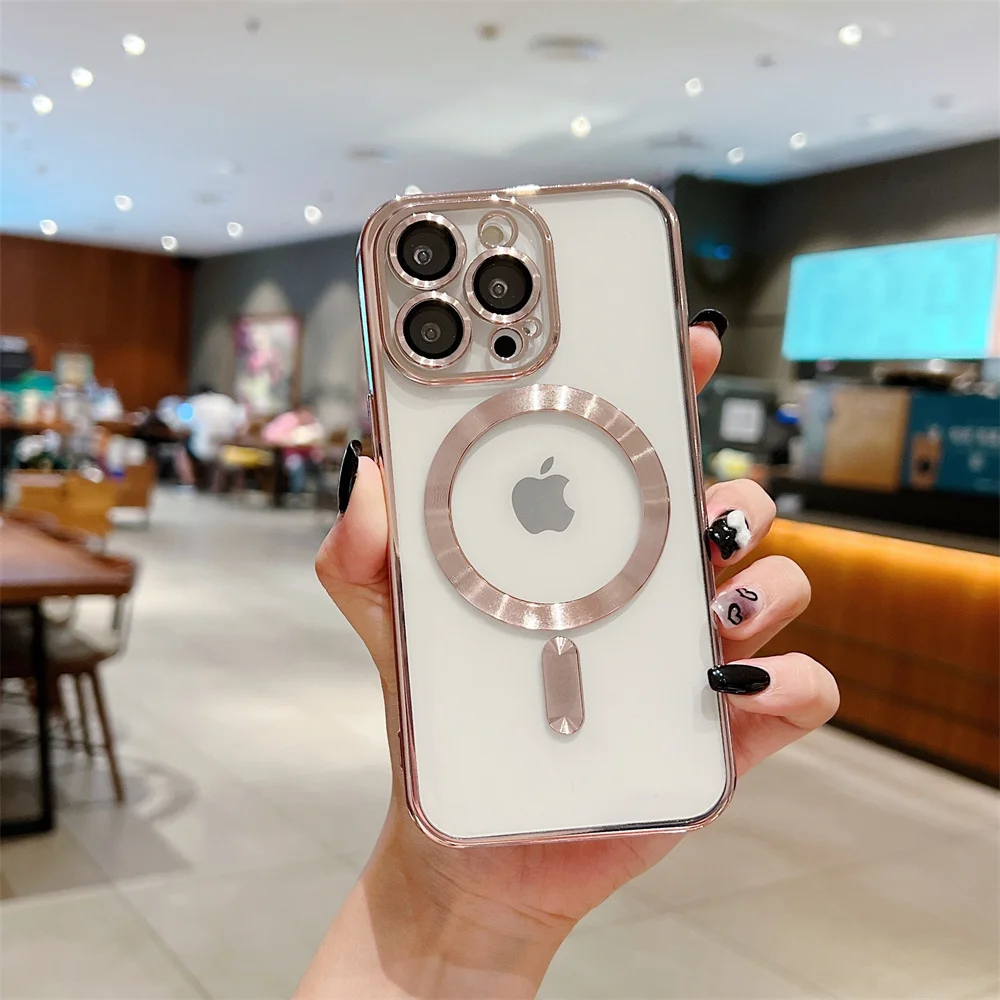 

The Latest Magnetic Phone Case in2022 wireless charging case TPU material for iPhone 14Pro Max /iphone 14Pro/ iPhone 14/8 colors