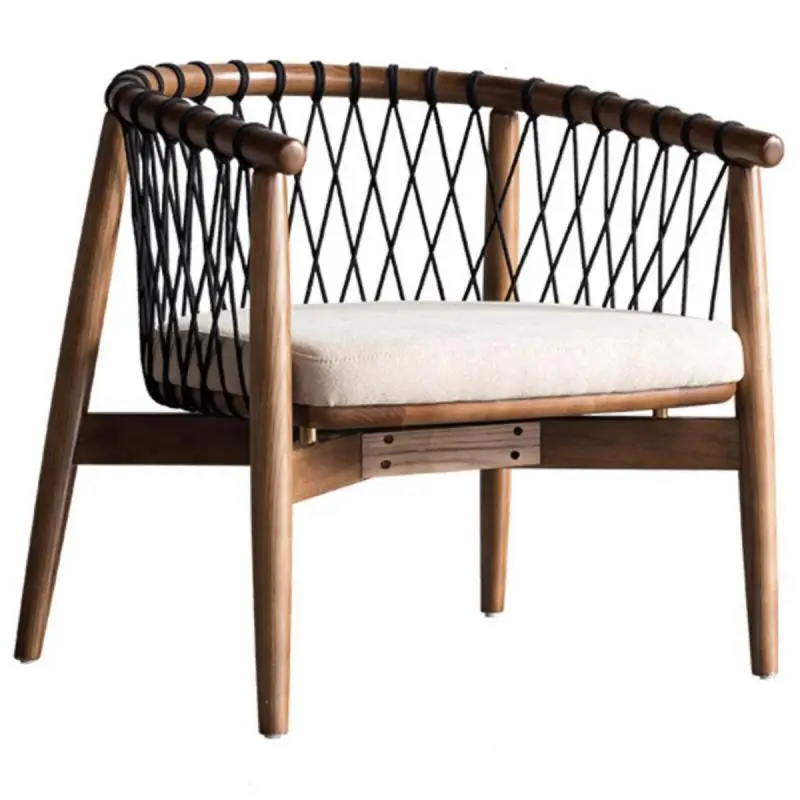 Веревочный стул Jingɺn американский Повседневный скандинавский твердый