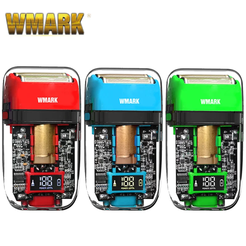 

Новинка 2022, электробритва WMARK NG-988 с прозрачным корпусом, электробритва с титановым покрытием и лезвием, бритва USB для мужчин