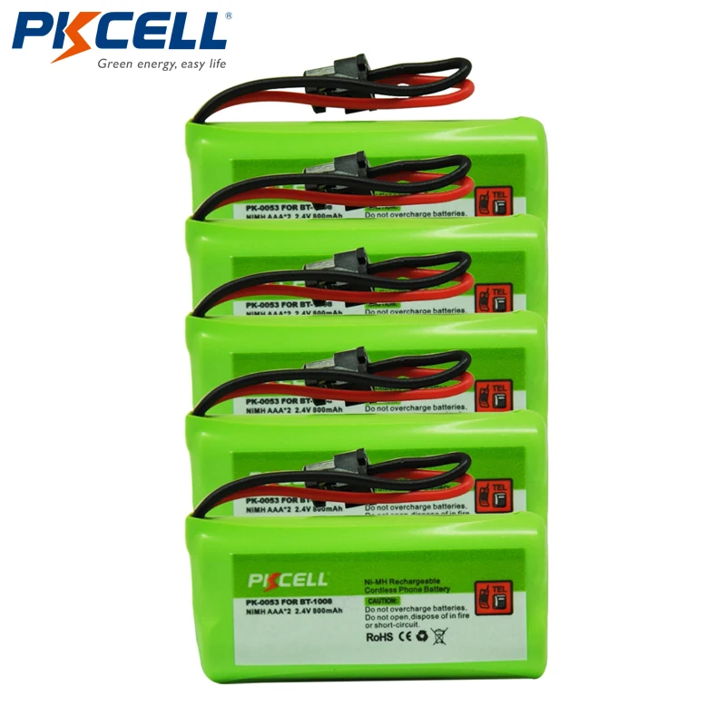 

5x 800mAh 2.4V Phone Battery for Uniden DECT 6.0 BT-1016 BT-1021 BT-1025 BT-1008