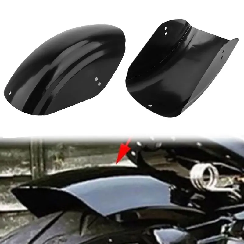 

Motorcycle Custom Short Rear Fender Cover Black ABS Plastics For Harley Sportster Bobber Cafe XL883/1200 X48/72 Dyna 2002-2022