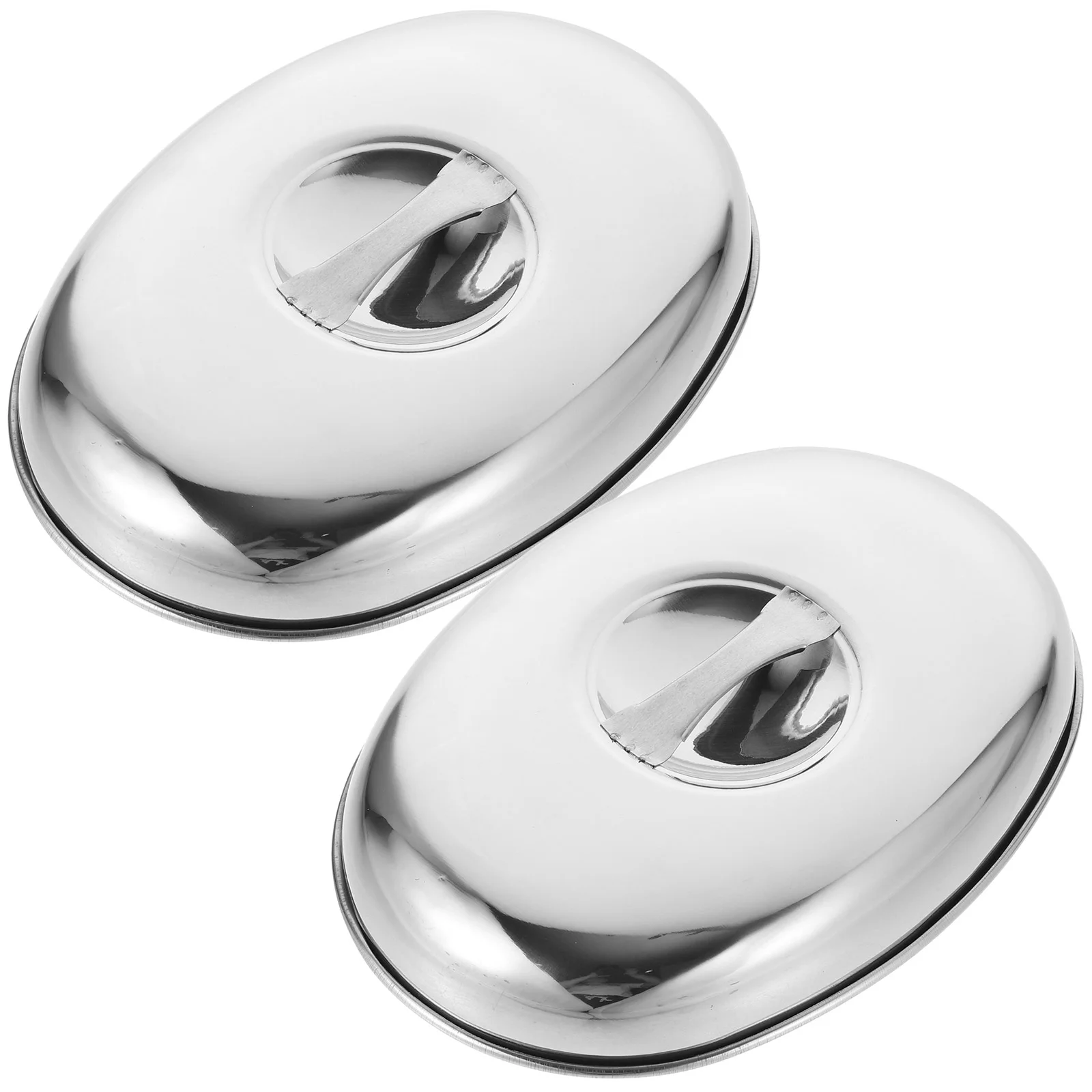 

Cheese Kitchen Supply Basting Griddle Cover Stainless Steel Lid Food Steak Dome Protective