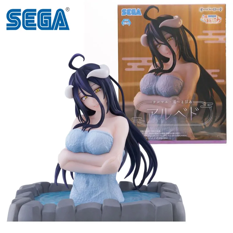 В наличии оригинальные SEGA OVERLORD Hot Spring Park ALBEDO ПВХ 14 см аниме фигурки модель