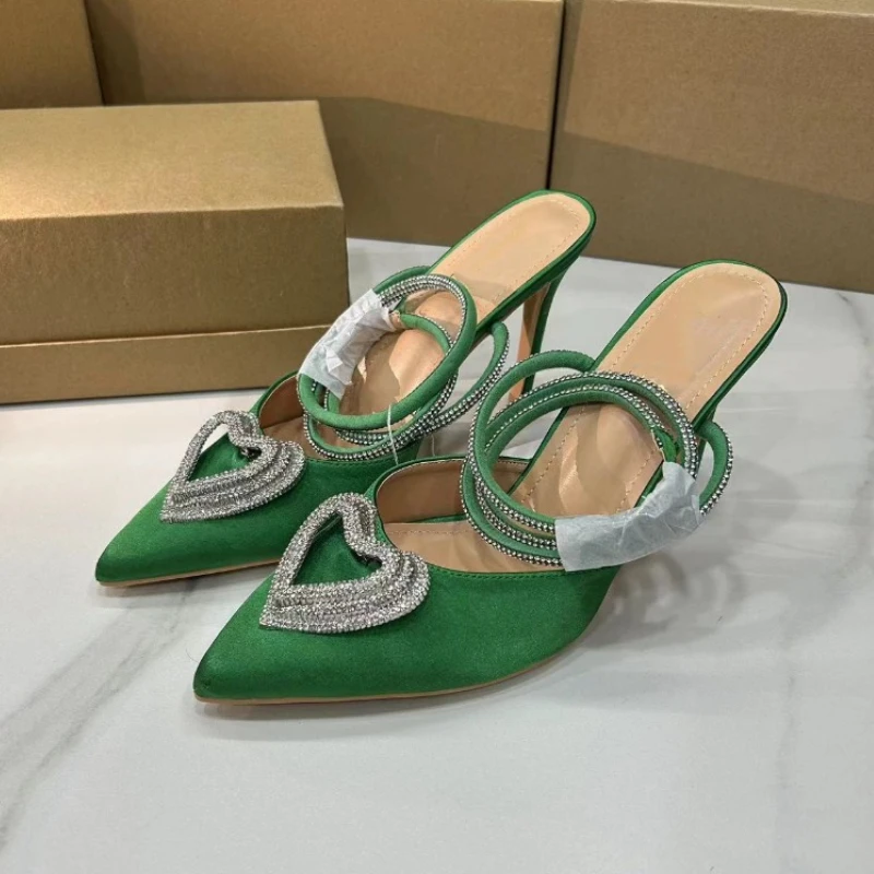 

Bling Party Women Pumps Fashion Ankle Strap Pointed Toe Luxury Ladies Dress Slingbacks Footwear Wedding Bridal Elegant Shoes