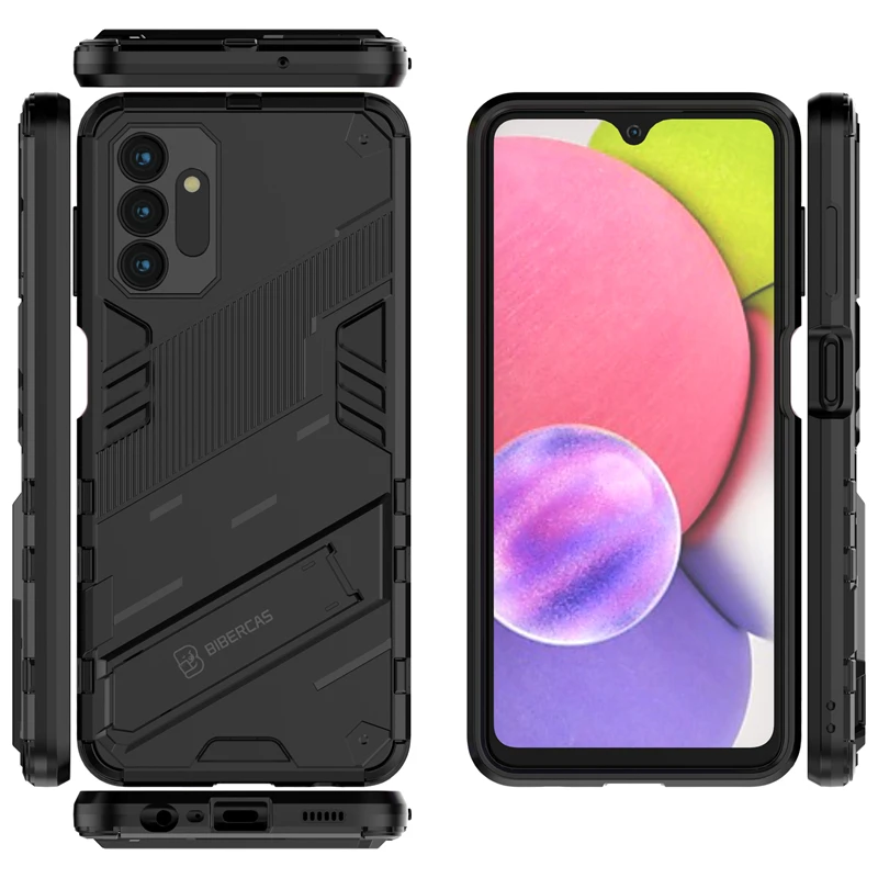 For Case Samsung Galaxy A13 5G Cover For Samsung A13 Capas Bumper Shockproof Kickstander Holder Cover For Samsung A13 5G Fundas