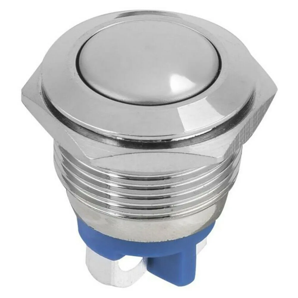 

Metal Push Button Waterproof Automatic Reset Type Momentary Reset Switch 12V DC With LED Power Indicator