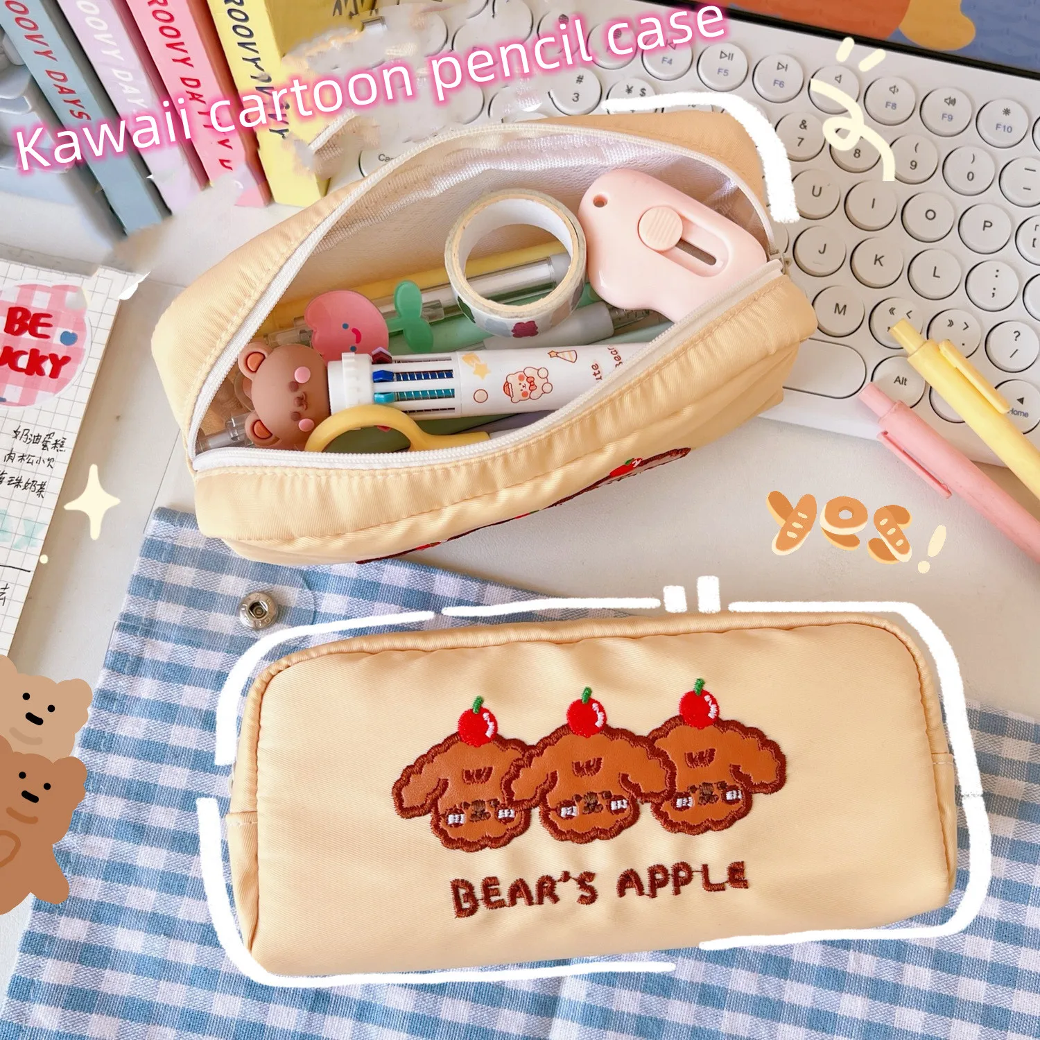 

Kawaii cartoon pencil case cute pencil bag bag children gift school stationery
