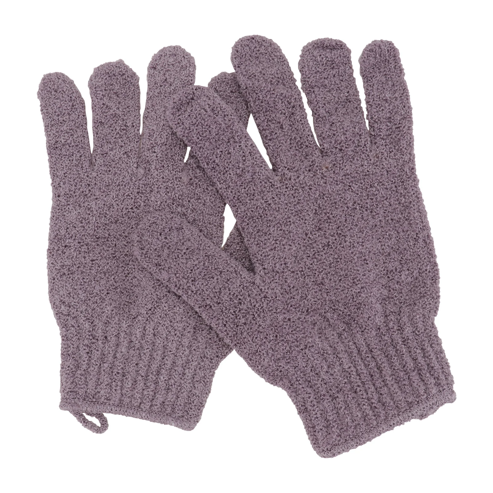 

1 Pair Bath Exfoliating Glove Skin Deep Cleaning Spa Body Scrubber for Shower Scrubbing Body Dead Skin Remover ( Purple )