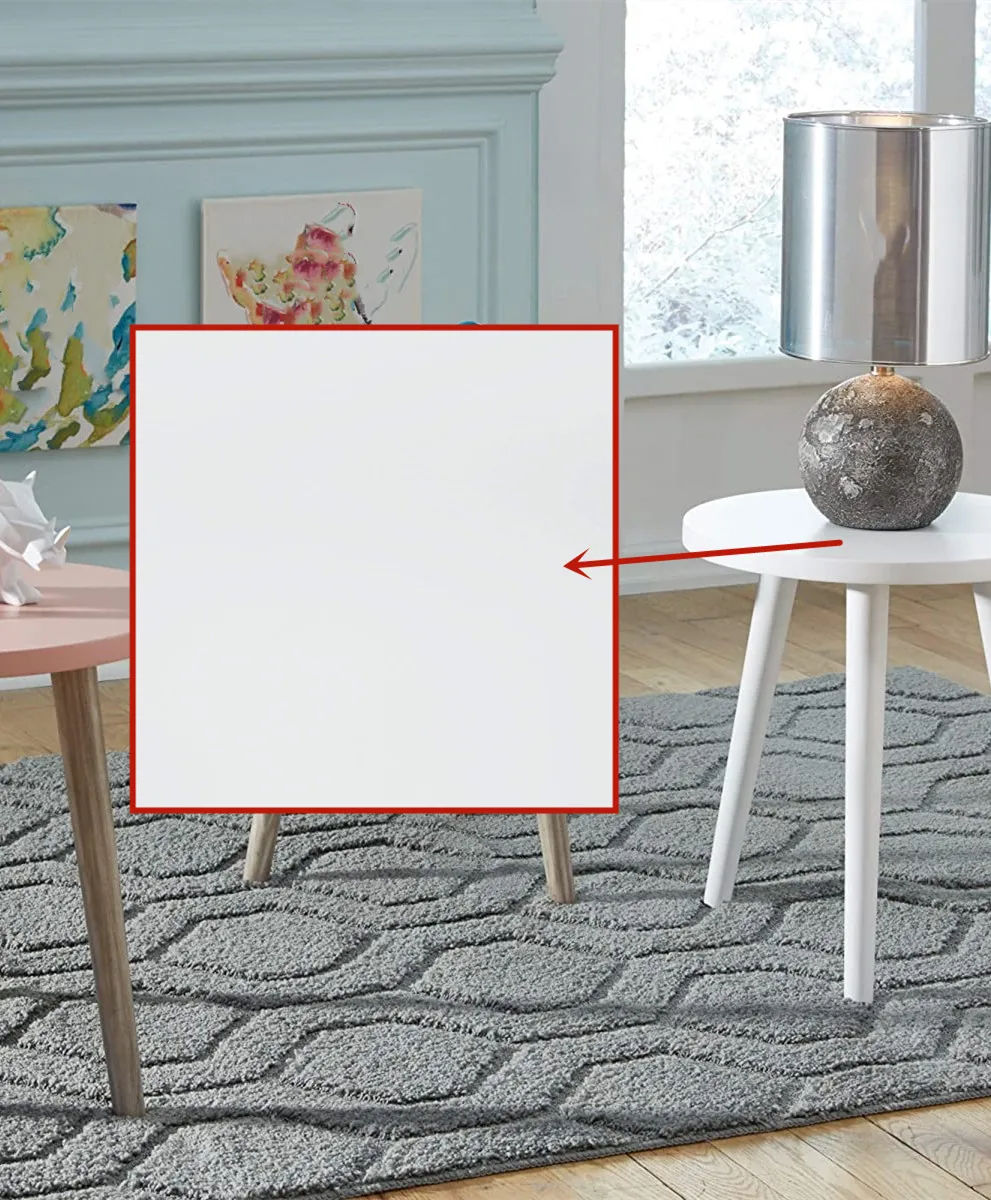 Современный маленький круглый деревянный стол M40 белый |