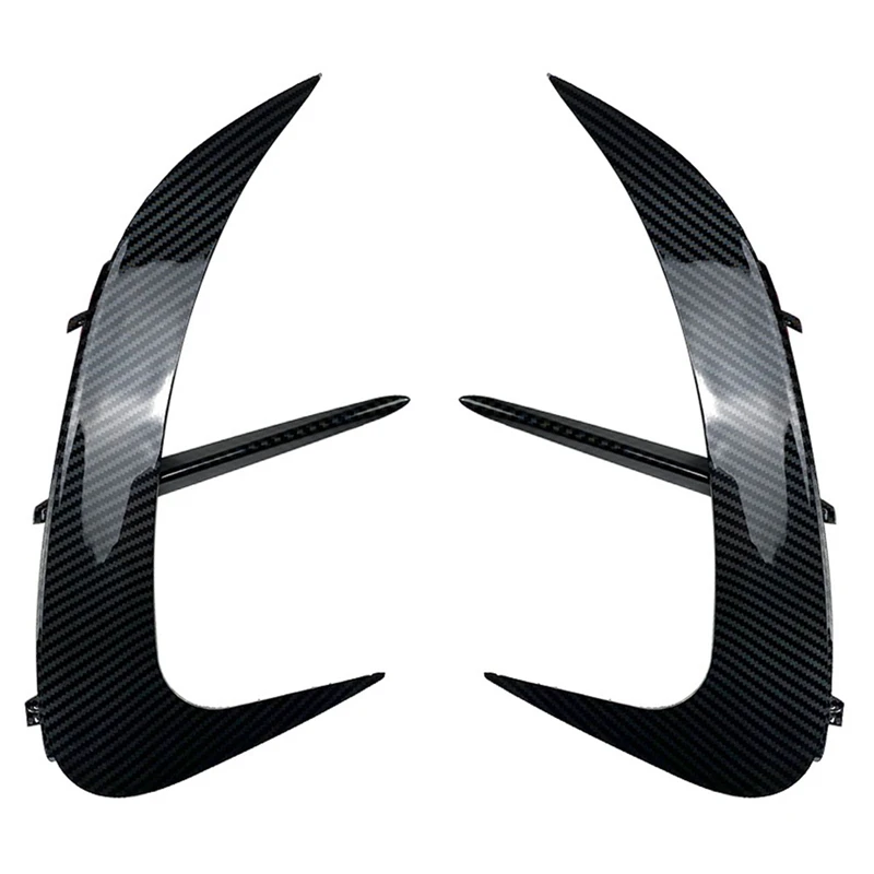 

For Mercedes-Benz C-Class W206 C200 C220 C260 C300 2022+ Rear Bumper Lip Spoiler Side Air Vent Outlet Cover Trim Carbon