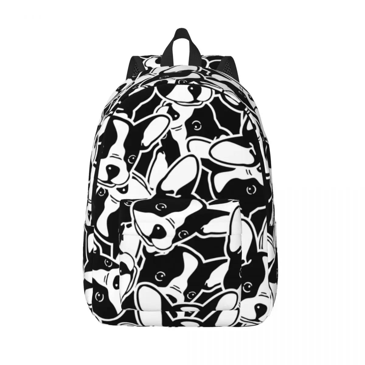 

Dog Head Of French Bulldog Backpack Unisex Travel Bag Schoolbag Bookbag Mochila
