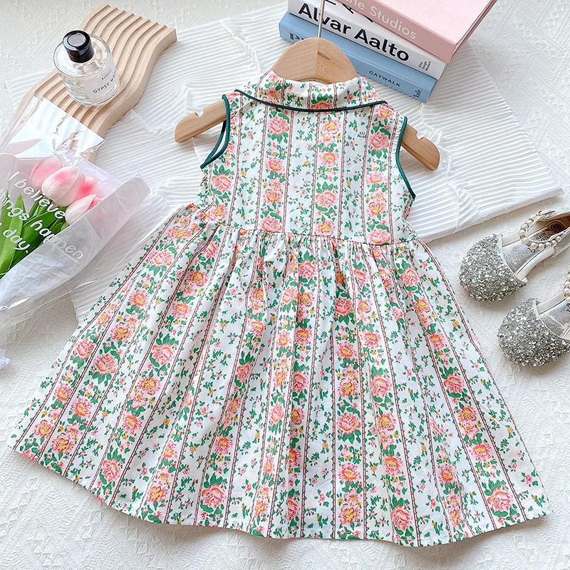 Платья принцессы LOVE DD &amp MM для девочек лето 2022 детское милое Цветочное платье без