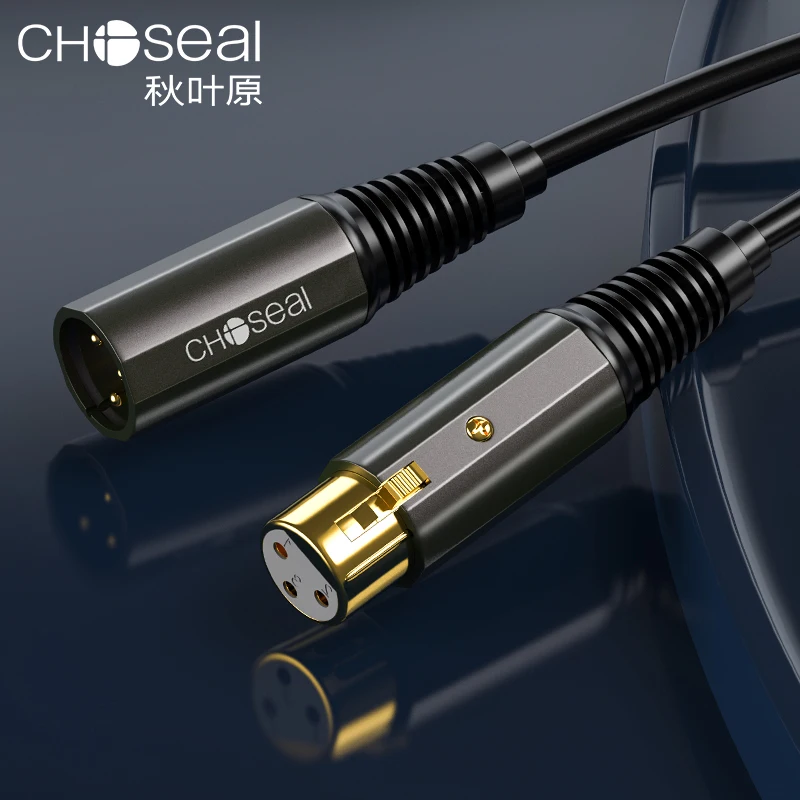 CHOSEAL XLR Мужской и женский сбалансированный микрофонный кабель 3-контактный XLR папа к XLR гнездовой микрофонный Акустический кабель