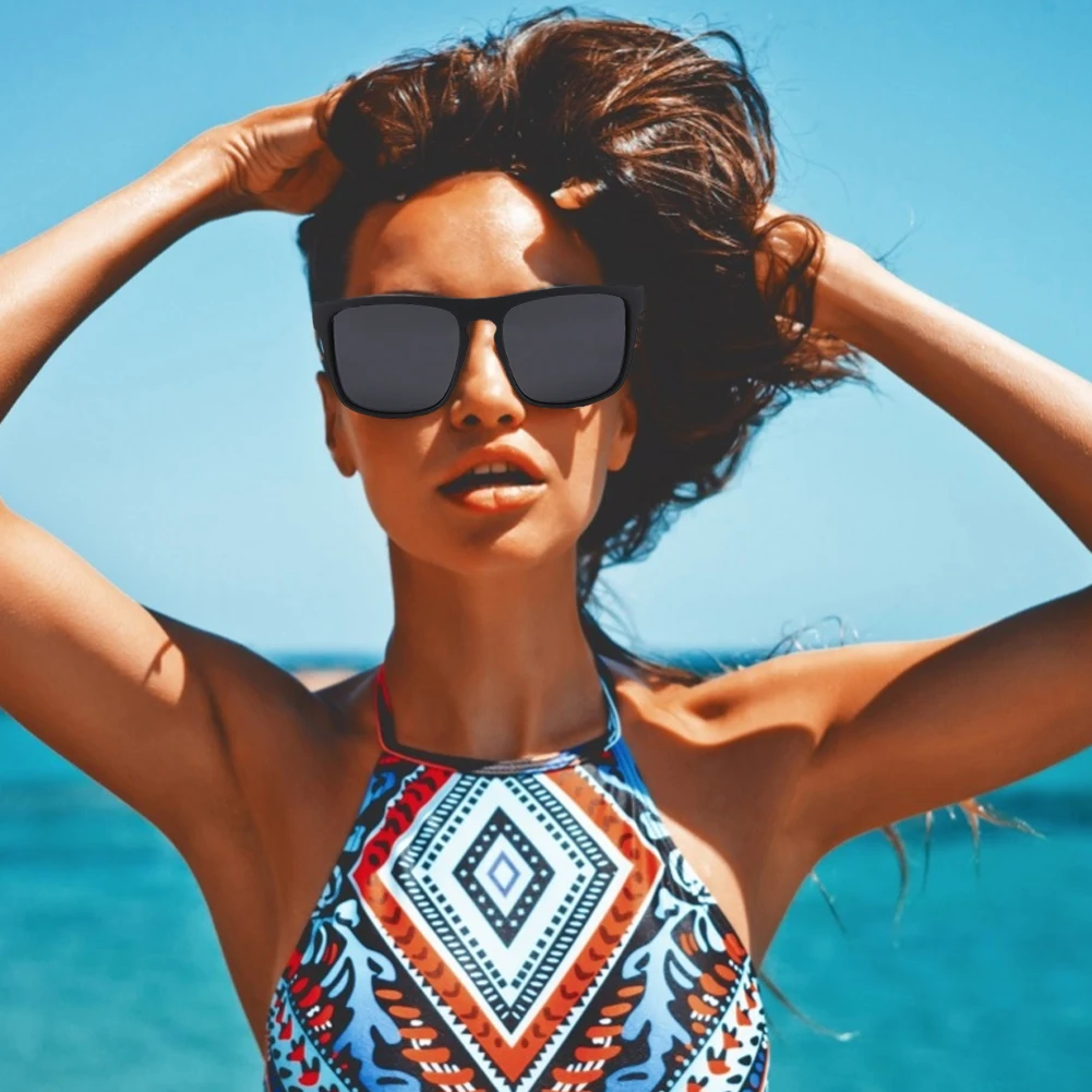 

New Fashion Women Luxury Brand Square Sunglasses Women Vintage Oversize Sun Glasses Female Big Frame Shades Black Lady Men UV400