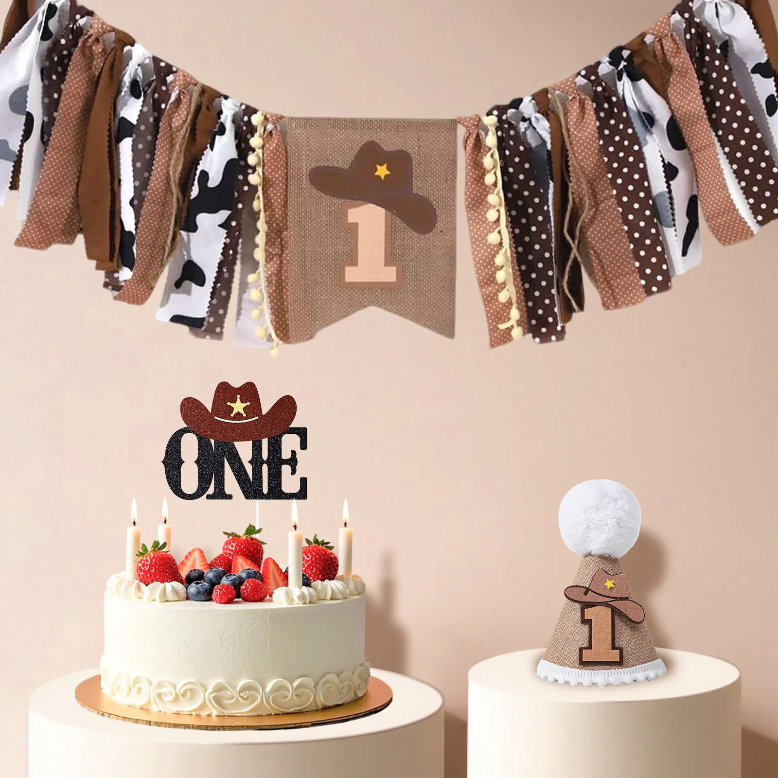 

Cowboy 1st Birthday Decoration Set