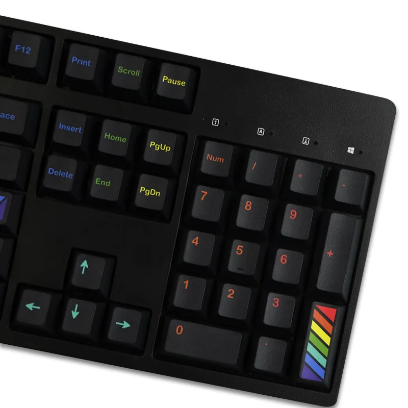 Фото 142 клавиши GMK Midnight Rainbow колпачки для клавиш Cherry Profile PBT сублимационная краска для MX Switch механическая клавиатура 61/68/87/104 №4