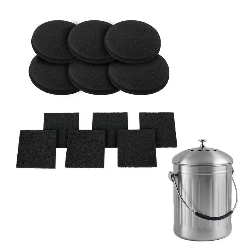 

Black SquareRound Compost Filter Cotton Filter Sponge For Kitchen Barrel Compost Instead Of Filter Activated Carbon Product
