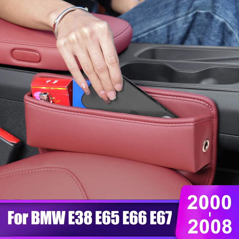 

For BMW 7 Series E38 E65 E66 E67 730Li 740Li 750Li 760Li 2000 2001-2005 2006 2007 2008 Car Seat Slit Gap Storage Box Accessories
