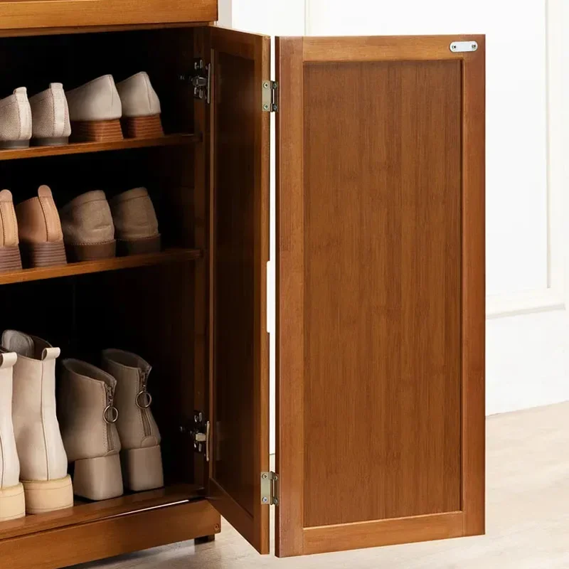 Шкаф для обуви прихожей бытовое хранилище пылезащитное дерево дизайнерская