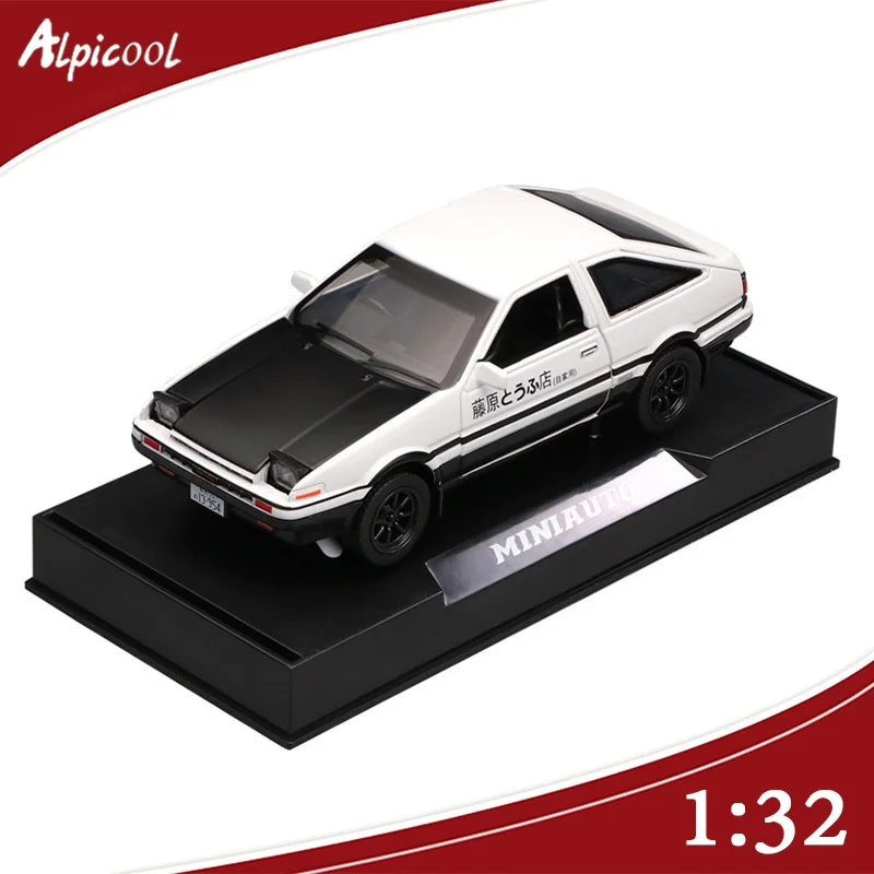 

New 1:32 AE86 Car Model Initial Text Autumn Famous Mountain Bike God D Fujiwara Takumi Tofu Shop Model Alloy Car Model Boy Gifts