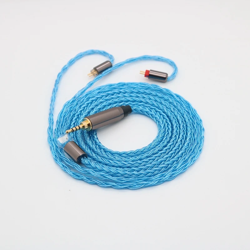 Ceny IvipQ 16 Rdzeń Posrebrzany Kabel Kabel Do Słuchawek 2.5mm 3.5mm 4.4mm Wtyczka QDC TFZ MMCX 2 PIN Dla ZS10 PRO C12 BL03 KZ C16 ST10