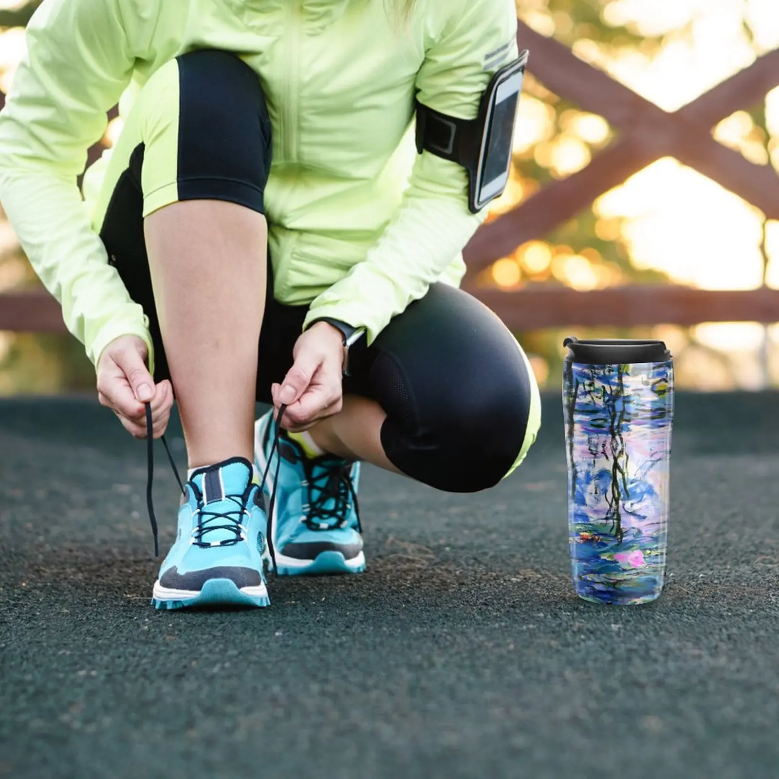 Кофейная кружка Van Gogh для выхода на воду лилии с принтом сохранение тепла