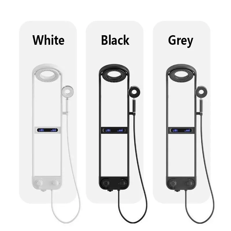 Высококлассный серый душевой набор для ванной комнаты круглая насадка душа