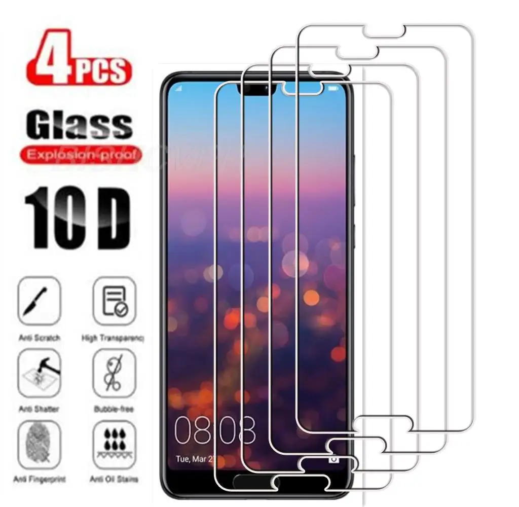 4 шт., закаленное стекло для Huawei P20 5,8 дюйма, искусственное, искусственное стекло, Защитная пленка для экрана 9H