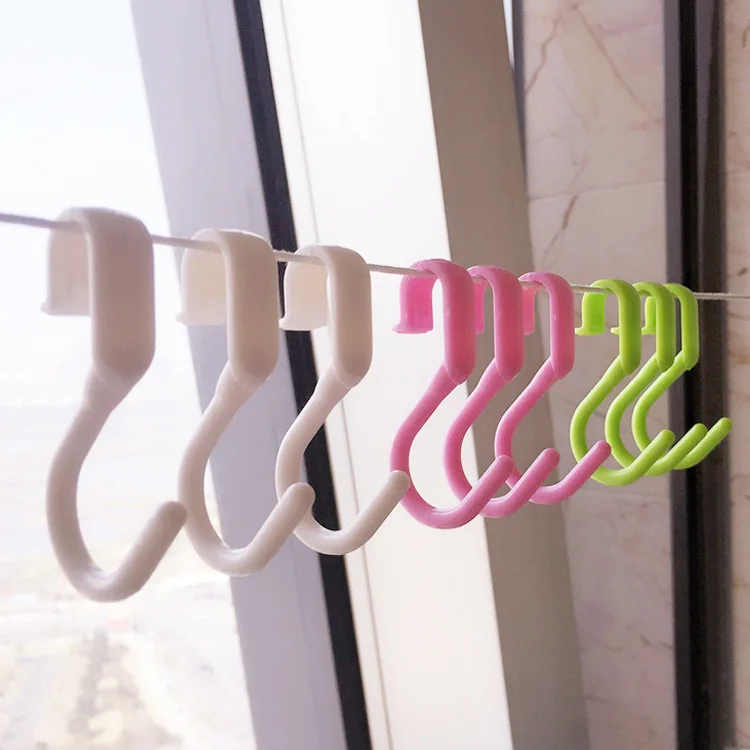 

10pcs S Shape Multi-function Hooks Kitchen Sponge Cleaning Tools Hanging Hook Bathroom Clothes Towel Rack Sundries Storage Hooks