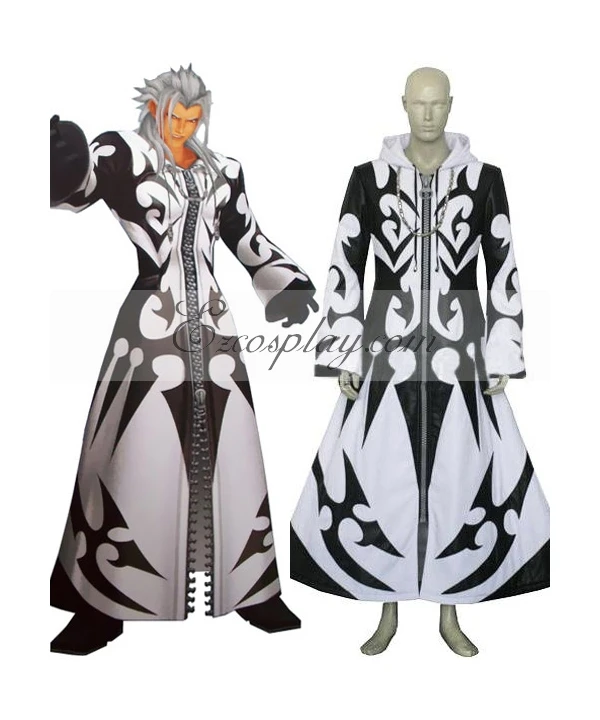 Костюм для косплея Kingdom Hearts 2 Xemnas, повседневная куртка на молнии с 3D принтом Xemnas, униформа на Хэллоуин, карнавал, индивидуальный пошив