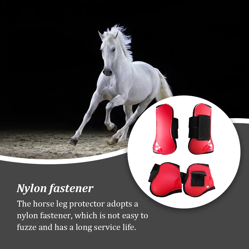 

Equestrian Supplies Jumping Front Leg Protection Boots Lightweight Protective Gear with Nylon Fastener Legging Tightness Blue M