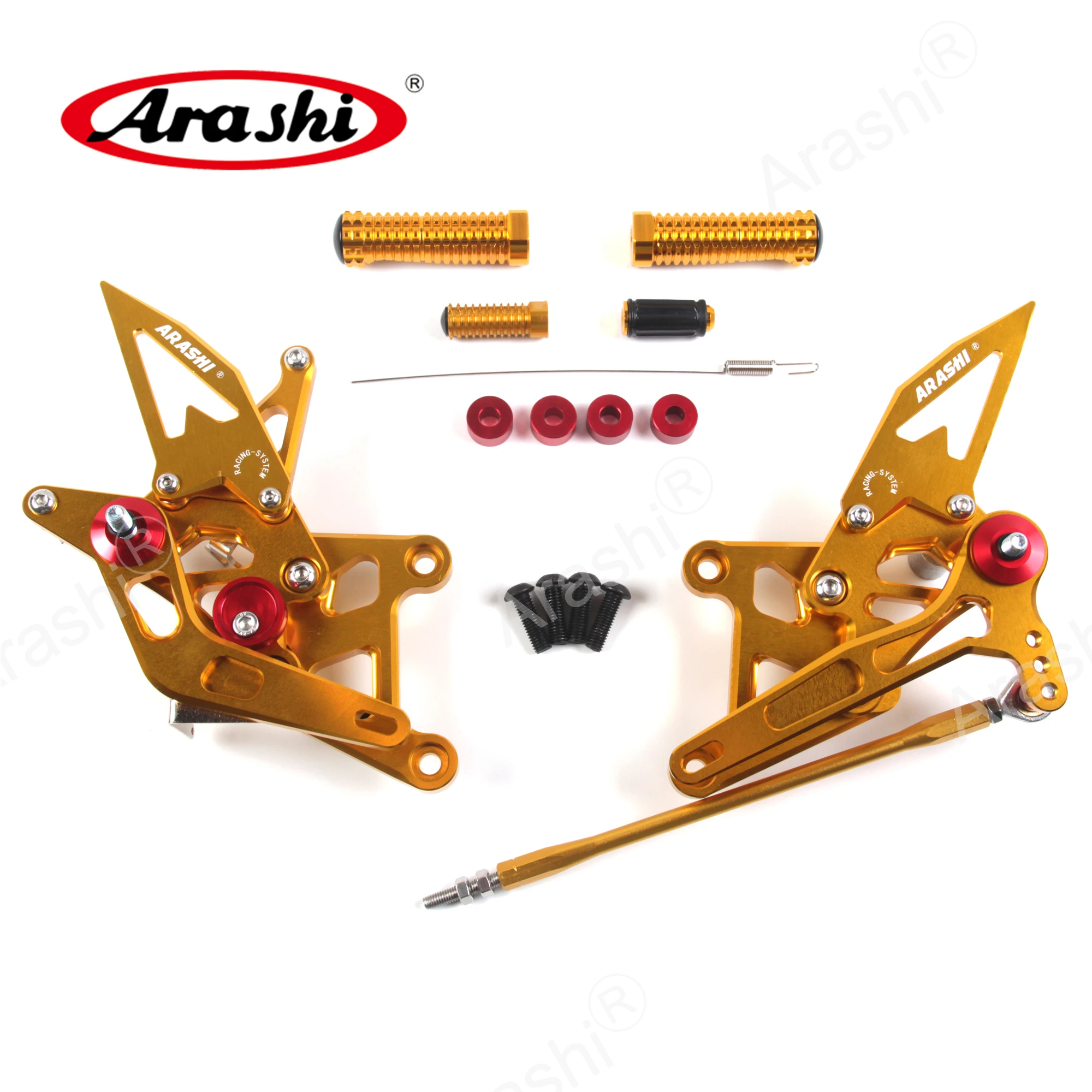 Подножки Arashi Racing для CBR300R ABS 2015-2023, CNC-педали для Honda CB300F 2016-2021, подставки для ног (art.: 3920dadc9767d) - 3920dadc9767d