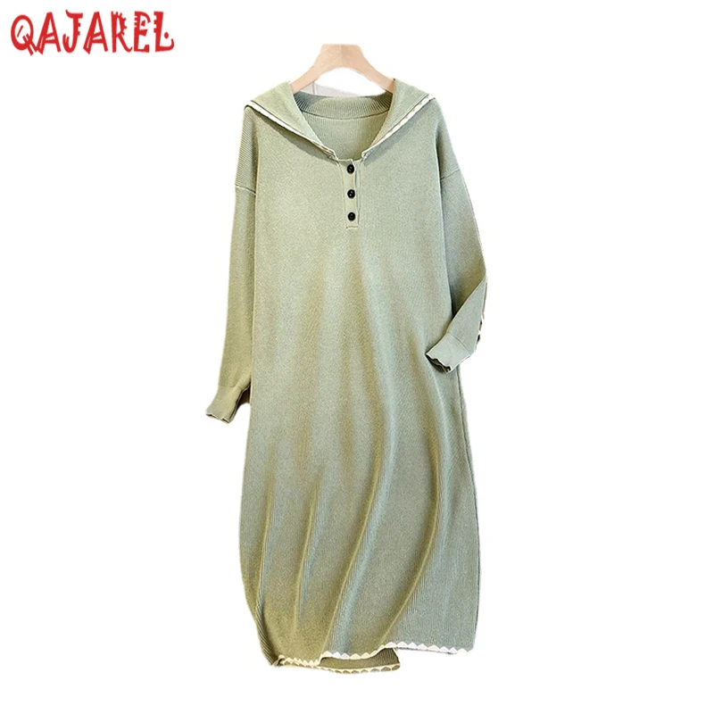 2024 черное винтажное корейское платье миди в стиле Хепберн осенне-зимние