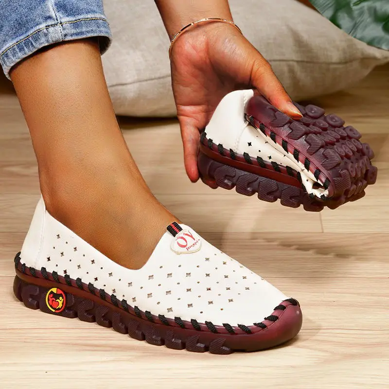 

2022 New Spring Sneakers Women Shoes Platform Loafers Casual Lace Up Leather Flat Slip-On Mom Shoe Mujer Zapatos Chaussure Femme