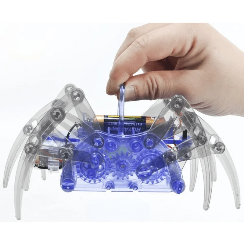 

Hot Sale New Electric Robot Spider Toy DIY Educational Stem Robotic Assembles Kits for Kids Christmas Halloween Birthday Gifts
