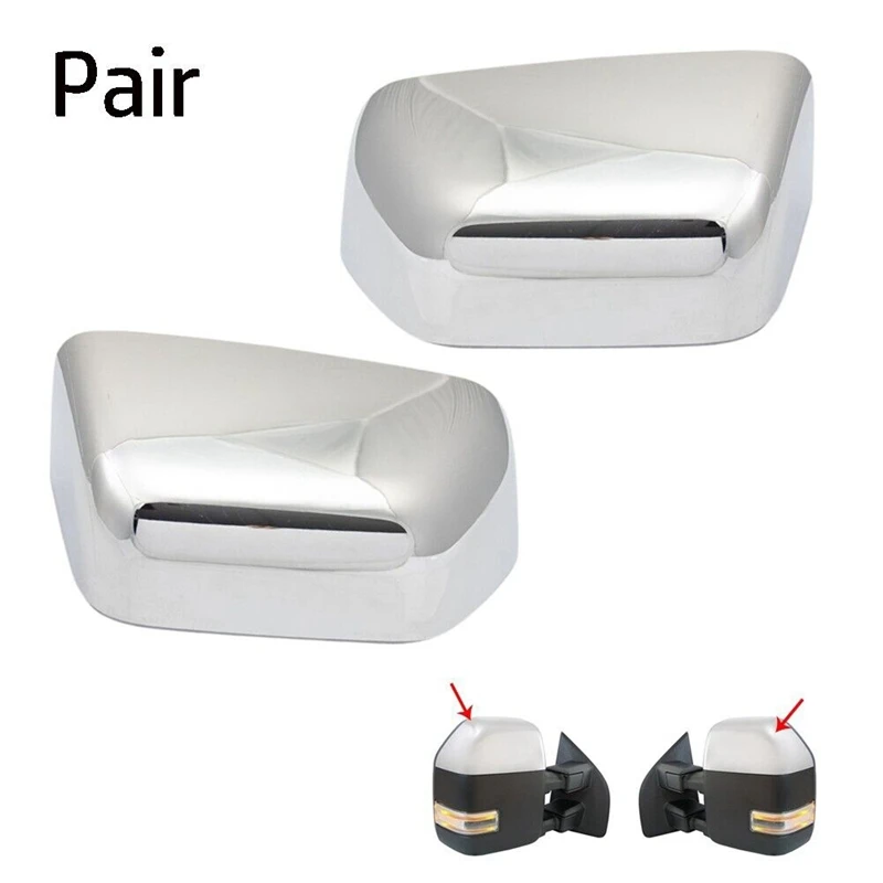 1 Pair Tow Mirror Cap Cover Set LH &amp RH Sides HC3Z-17D742-CA HC3Z-17D743-CA For Ford Super Duty F150 F250 F350 Accessories