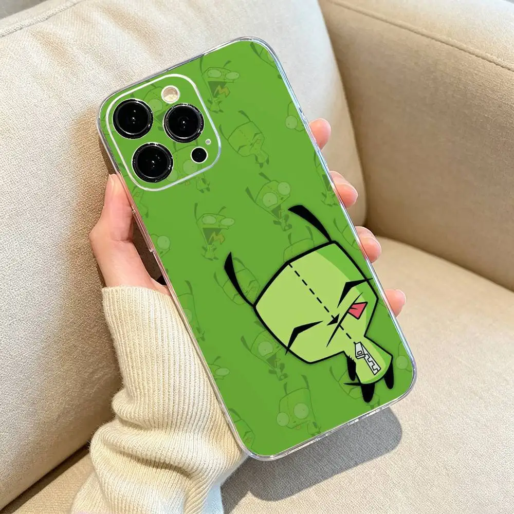 Madness- Invader Z-Zim Gir Чехол для телефона для iPhone 17, 16, 15, 14, 13, 12, 11, Pro Max, 161514 Plus Прозрачный чехол (art.: 3920dced37c06) - 3920dced37c06
