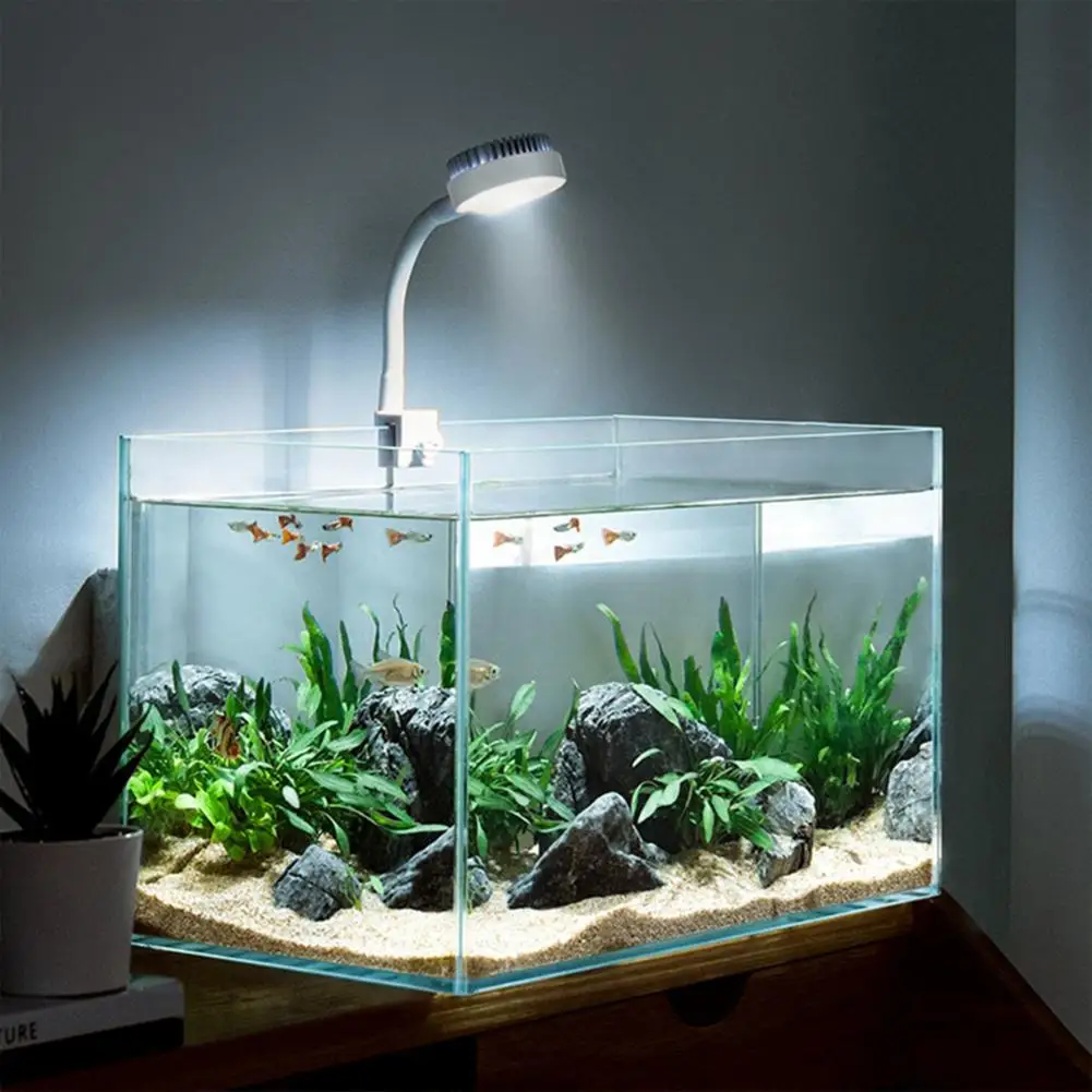 

Usb Charging Small Fishbowl Led Light With Separate Power Switch High Brightness Clip-type Mini Water Grass Lamp Aquarium