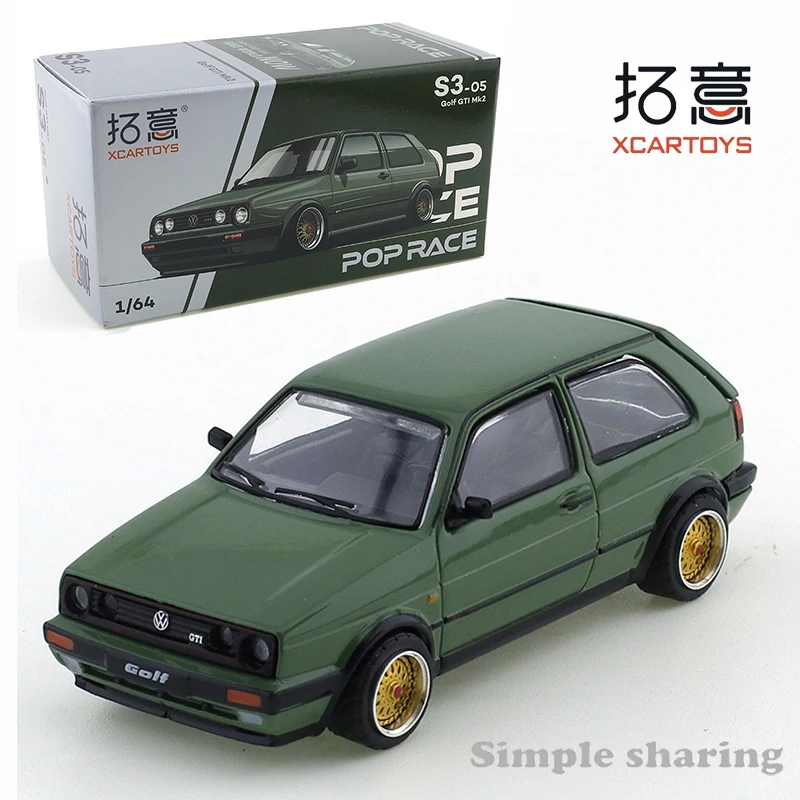 Модель автомобиля XCARTOYS poworks 1/64 литой под давлением игрушка для гольфа GTI Mk2