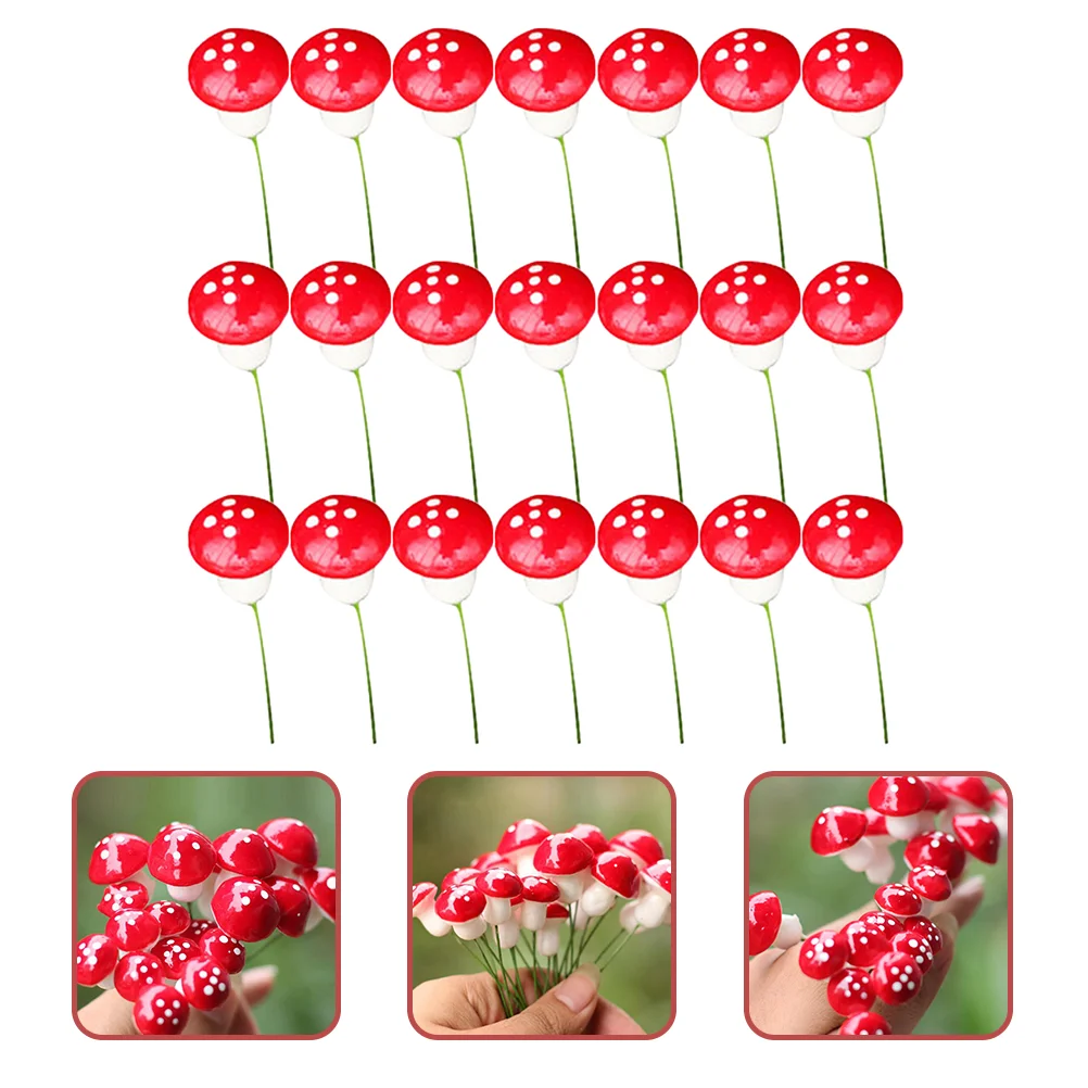 

Mushroom Mushroomsdecor Mini Garden Tinycraft Artificial Bonsai Crafts Cake Figurinesfigure Figures Model Ornament Potteddessert